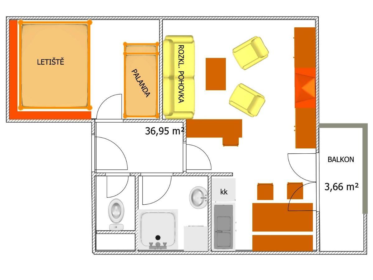 רוקיטניצה נאד איז'רו Apartman 6 U Sjezdovek מראה חיצוני תמונה
